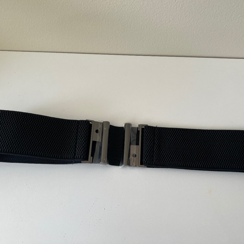 YYXR Women's Black Vintage Plus Elastic Stretchy Waist Cinch Trimmer Belt